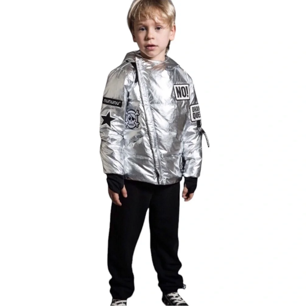 Nununu Kids Metallic Puffer | Super Patch Down Jacket
